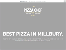 Tablet Screenshot of pizzachefmillbury.com